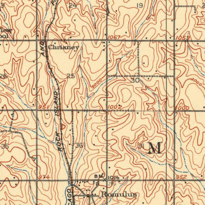United States Geological Survey Maud, OK (1907, 62500-Scale) digital map