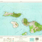 United States Geological Survey Maui, HI (1966, 250000-Scale) digital map
