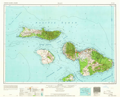 United States Geological Survey Maui, HI (1966, 250000-Scale) digital map