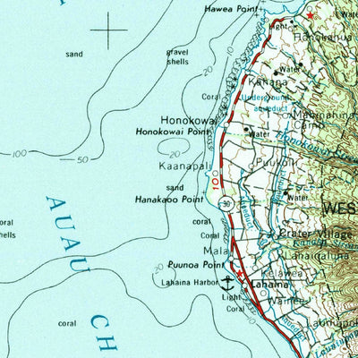 United States Geological Survey Maui, HI (1974, 250000-Scale) digital map