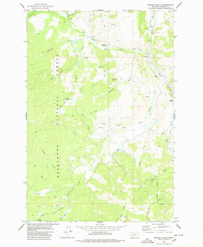 United States Geological Survey Maukey Gulch, MT (1978, 24000-Scale) digital map