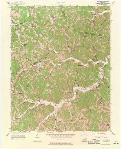 United States Geological Survey Maulden, KY (1954, 24000-Scale) digital map
