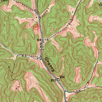 United States Geological Survey Maulden, KY (1954, 24000-Scale) digital map