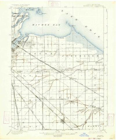 United States Geological Survey Maumee Bay, OH-MI (1900, 62500-Scale) digital map