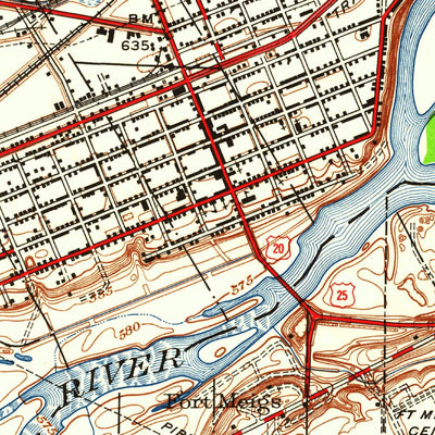 United States Geological Survey Maumee, OH (1951, 24000-Scale) digital map