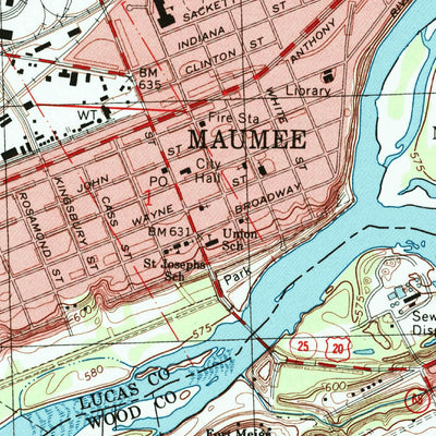 United States Geological Survey Maumee, OH (1994, 24000-Scale) digital map