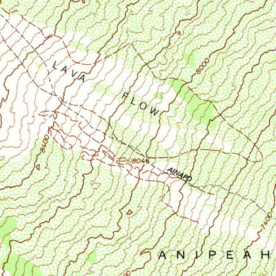 United States Geological Survey Mauna Loa, HI (1981, 24000-Scale) digital map