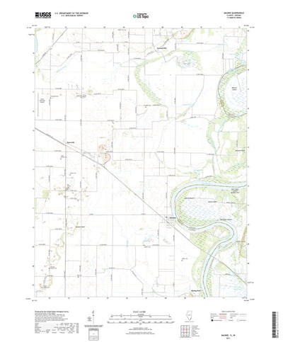United States Geological Survey Maunie, IL (2021, 24000-Scale) digital map