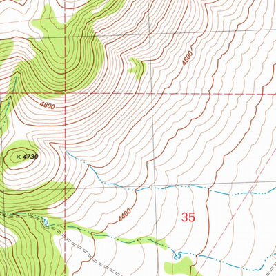 United States Geological Survey Maupin Butte, OR (1981, 24000-Scale) digital map