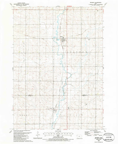 United States Geological Survey Maurice, IA (1985, 24000-Scale) digital map