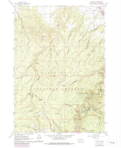United States Geological Survey Maurice, SD (1961, 24000-Scale) digital map