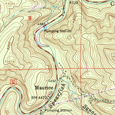 United States Geological Survey Maurice, SD (1961, 24000-Scale) digital map
