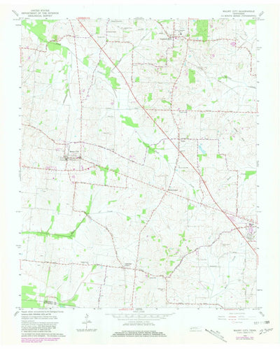 United States Geological Survey Maury City, TN (1964, 24000-Scale) digital map