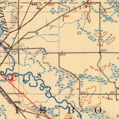 Mauston, WI (1921, 62500-Scale) Map by United States Geological Survey ...