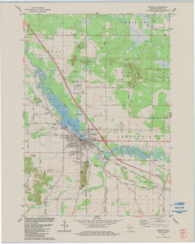 United States Geological Survey Mauston, WI (1983, 24000-Scale) digital map