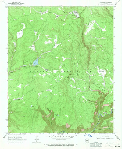 United States Geological Survey Maverick, AZ (1967, 24000-Scale) digital map