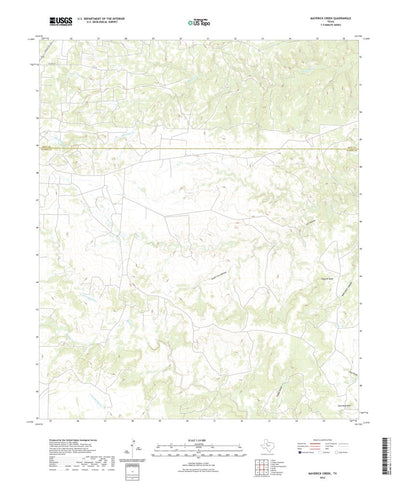 United States Geological Survey Maverick Creek, TX (2022, 24000-Scale) digital map