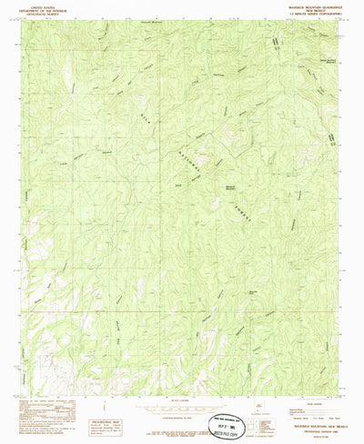 United States Geological Survey Maverick Mountain, NM (1985, 24000-Scale) digital map