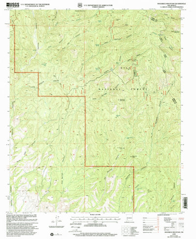 United States Geological Survey Maverick Mountain, NM (1999, 24000-Scale) digital map