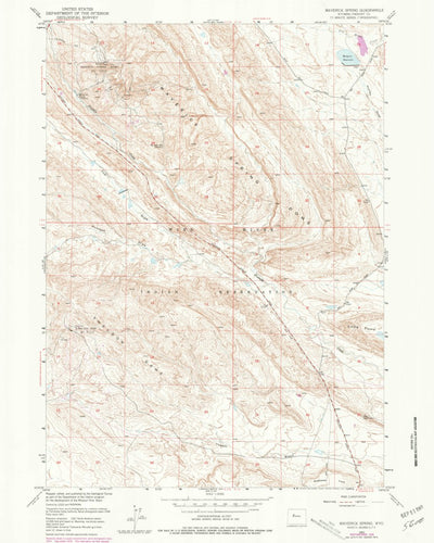 United States Geological Survey Maverick Spring, WY (1951, 24000-Scale) digital map