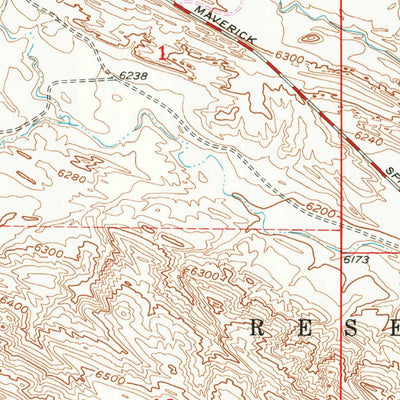 United States Geological Survey Maverick Spring, WY (1951, 24000-Scale) digital map