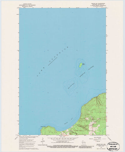 United States Geological Survey Mawikwe Bay, WI (1964, 24000-Scale) digital map