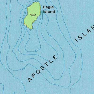United States Geological Survey Mawikwe Bay, WI (1964, 24000-Scale) digital map