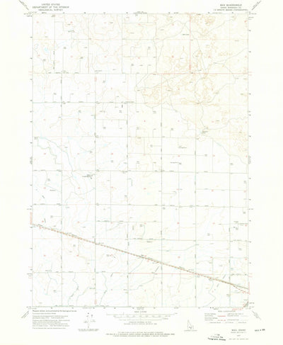 United States Geological Survey Max, ID (1972, 24000-Scale) digital map