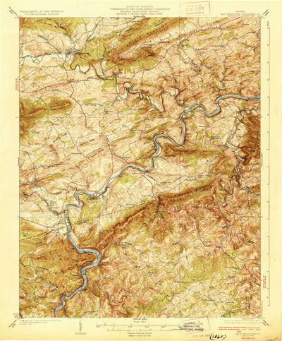 United States Geological Survey Max Meadows, VA (1930, 62500-Scale) digital map