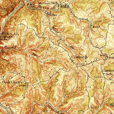 United States Geological Survey Max Meadows, VA (1930, 62500-Scale) digital map