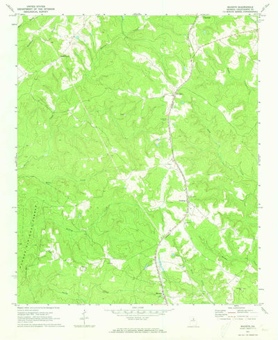 United States Geological Survey Maxeys, GA (1971, 24000-Scale) digital map