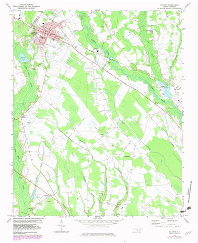 United States Geological Survey Maxton, NC (1974, 24000-Scale) digital map