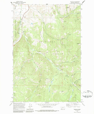 United States Geological Survey Maxville, MT (1971, 24000-Scale) digital map