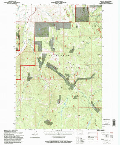 United States Geological Survey Maxville, MT (1996, 24000-Scale) digital map