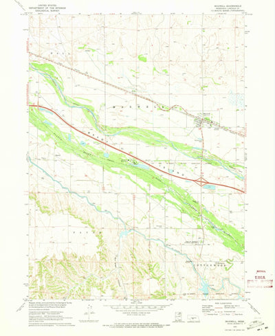United States Geological Survey Maxwell, NE (1970, 24000-Scale) digital map
