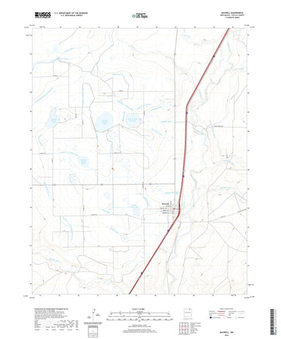 United States Geological Survey Maxwell, NM (2020, 24000-Scale) digital map
