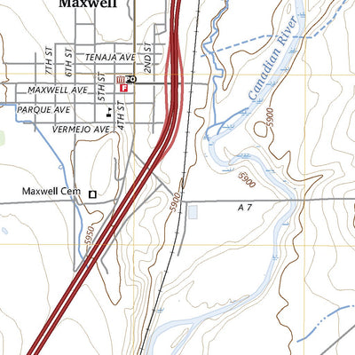United States Geological Survey Maxwell, NM (2023, 24000-Scale) digital map