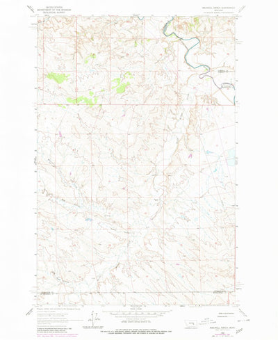 United States Geological Survey Maxwell Ranch, MT (1962, 24000-Scale) digital map