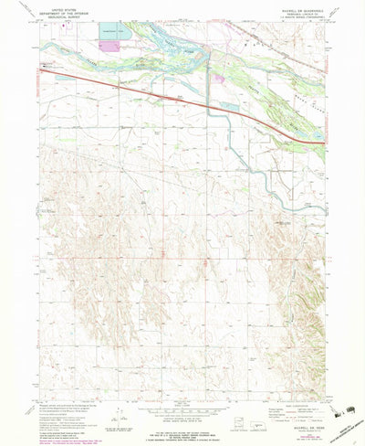 United States Geological Survey Maxwell SW, NE (1970, 24000-Scale) digital map