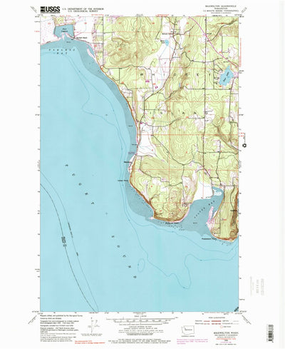 United States Geological Survey Maxwelton, WA (1953, 24000-Scale) digital map