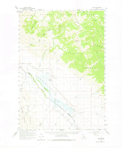 United States Geological Survey May, ID (1956, 62500-Scale) digital map