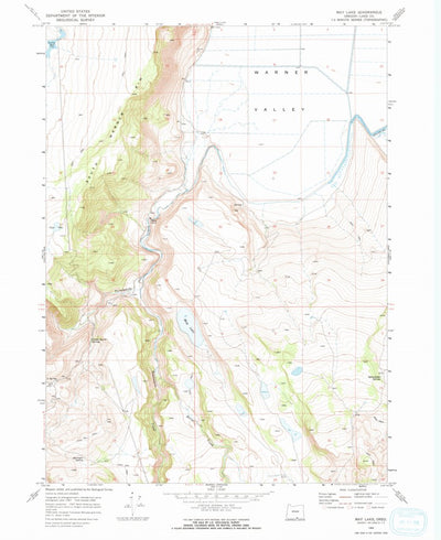 United States Geological Survey May Lake, OR (1968, 24000-Scale) digital map