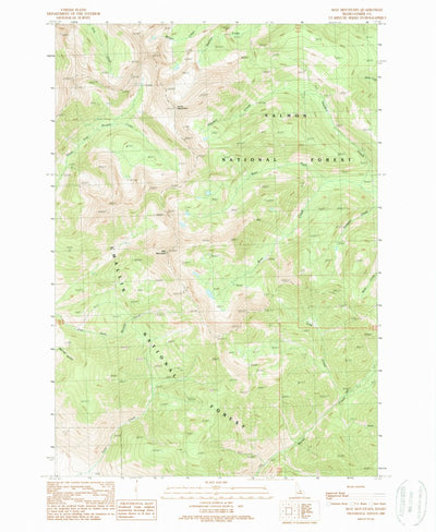 United States Geological Survey May Mountain, ID (1989, 24000-Scale) digital map