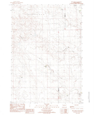 United States Geological Survey May Ranch, SD (1982, 24000-Scale) digital map