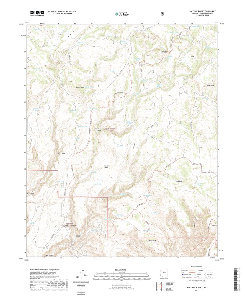 May Tank Pocket Az 2021 24000 Scale Map By United States Geological Survey Avenza Maps 2692