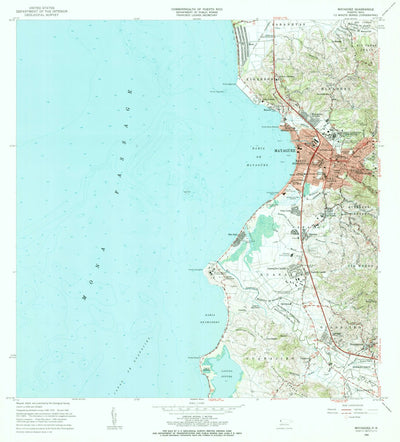 United States Geological Survey Mayaguez, PR (1964, 20000-Scale) digital map