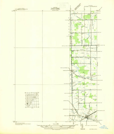United States Geological Survey Maybee, MI (1936, 31680-Scale) digital map