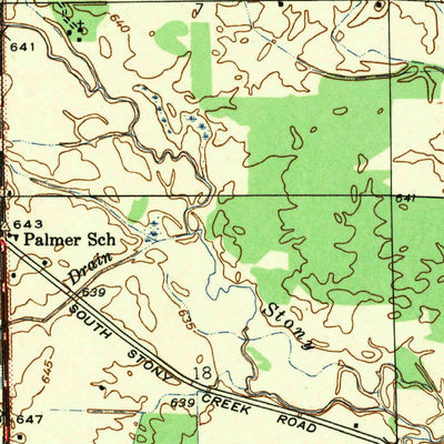 United States Geological Survey Maybee, MI (1942, 24000-Scale) digital map