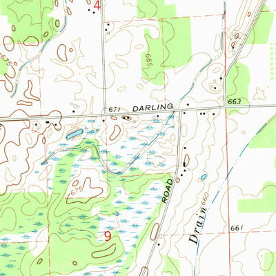United States Geological Survey Maybee, MI (1967, 24000-Scale) digital map