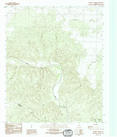 United States Geological Survey Maybell Canyon, TX (1990, 24000-Scale) digital map